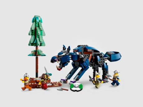 Viking battle with wolf from LEGO Creator 31132
