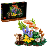 LEGO Woodland Mushrooms 11505 box with mushroom, crocus and fern display model