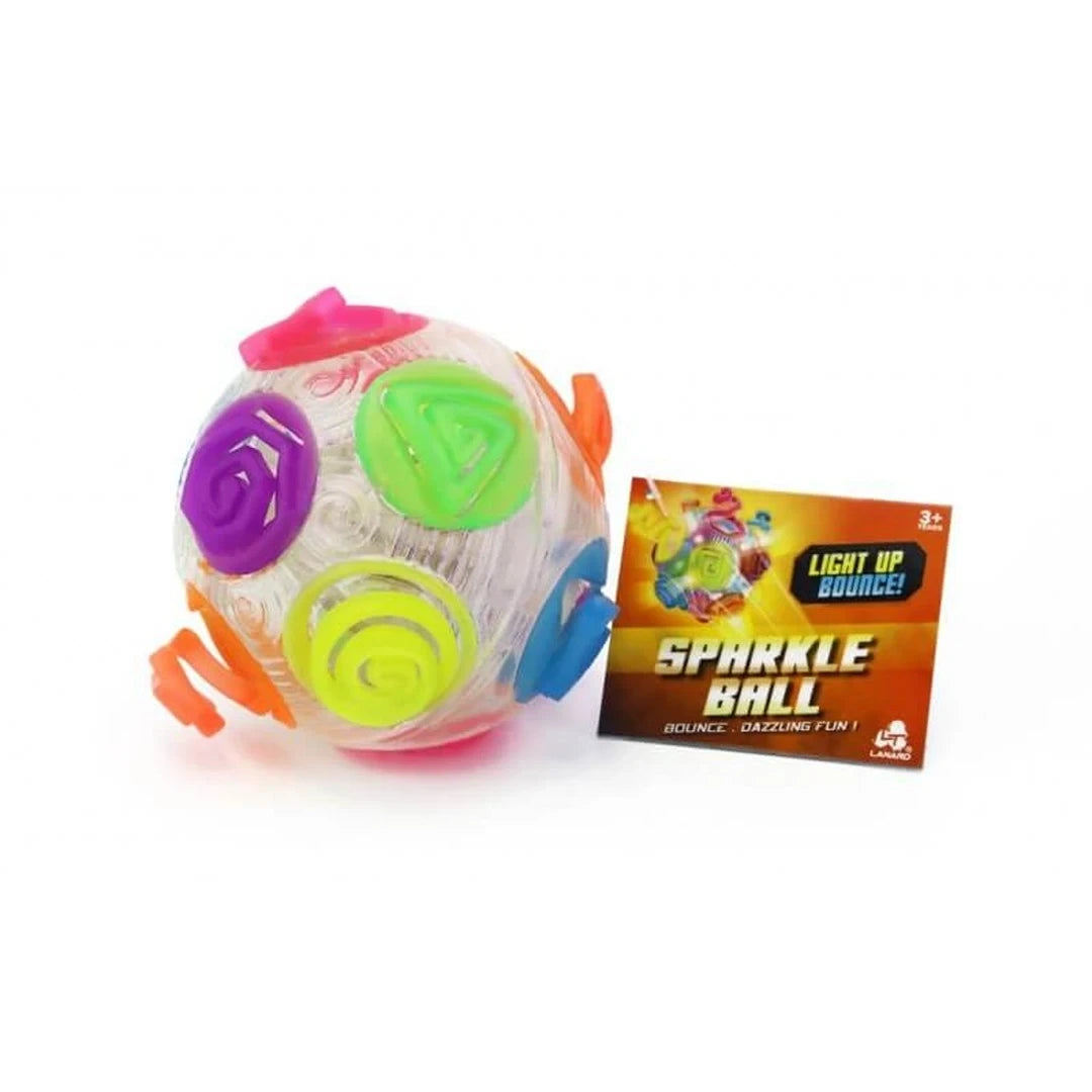 Light Up Bounce Sparkle Ball beside a product card in a wider product view on a white background