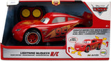 Disney Pixar Cars Lightning McQueen Animated RC retail packaging showing the red number 95 racing car, red and yellow remote controller, animated movement graphics and 2.4 GHz branding.