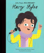 Little People, BIG DREAMS Harry Styles front cover with an illustrated boy holding a microphone and wearing a purple scarf