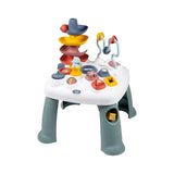 Little Smoby Activity Table with ball tower, wire bead maze, shape sorter, spinning gears and teal legs