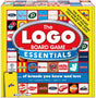 LOGO Board Game Second Edition Essentials front packaging showing the red, yellow and blue box with assorted brand logos and app graphic