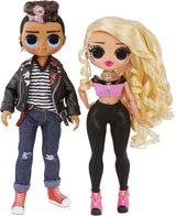 Tough Dude and Pink Chick dolls standing side by side