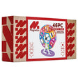 Retail box of Magnetics 46 piece Ferris Wheel Magnetic Tiles Expansion Set showing rainbow build and red design