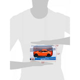 Maisto 2020 Ford Mustang Shelby GT500 retail box shown against a person for size reference