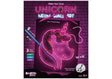 Box for the Make Your Own Unicorn Neon Wall Art kit showing the glowing unicorn design and included markers