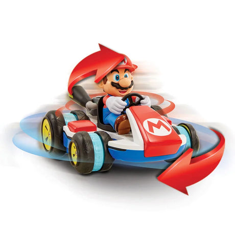 Nintendo Super Mario Kart 8 RC Racer with Mario figure performing anti gravity spin in Ireland.