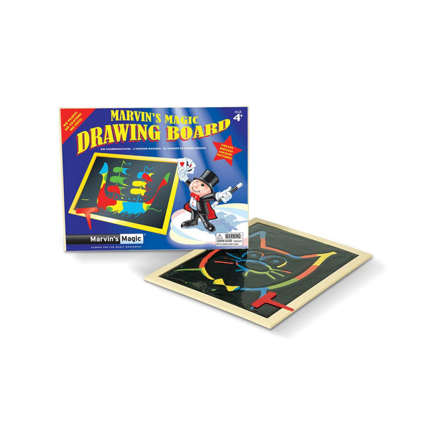 Marvin’s Magic Drawing Board with packaging and finished drawing – Ireland