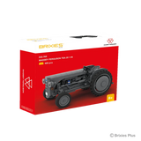 BRIXIES Plus Massey Ferguson TEA 20 building set in its red Massey Ferguson retail box with the completed grey tractor pictured on the front