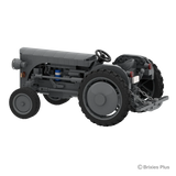 BRIXIES Plus Massey Ferguson TEA 20 viewed from the rear side showing the rear linkage, open driving position, grey bonnet and large rear tyre