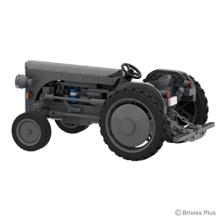BRIXIES Plus Massey Ferguson TEA 20 viewed from the rear side showing the rear linkage, open driving position, grey bonnet and large rear tyre