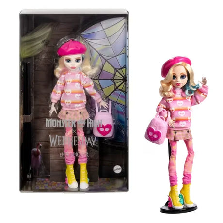 Enid Sinclair Monster High x Wednesday doll in window box packaging – Ireland
