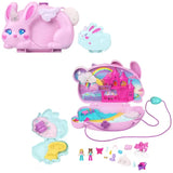 Open Polly Pocket Bunny Compact showing castle and baby bunny areas – Ireland