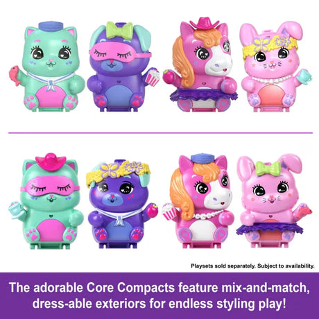 Assorted Polly Pocket Compact Playsets in animal-themed styles by Mattel – Ireland