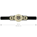 WWE Championship belt fully unrolled to show entire strap and plate layout for kids – Ireland