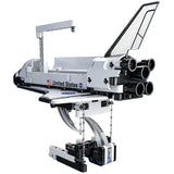 Rear view of Clementoni Mechanics NASA Floating Shuttle model showing open cargo bay and engines in Ireland