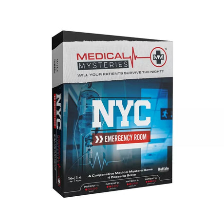 Medical Mysteries NYC Emergency Room game box with medical design – Ireland