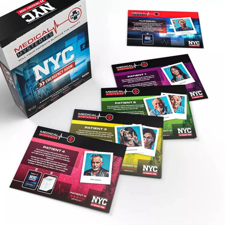 Patient cards from Medical Mysteries NYC showing condition details – Ireland