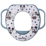 Mickey Mouse Soft Toilet Trainer with padded Mickey Mouse print seat and blue handles