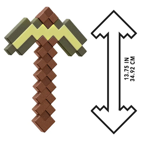 Minecraft Gold Pickaxe with measurement diagram showing 34.92 cm – Ireland