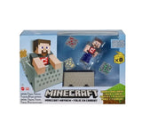 Sealed Minecraft Mayhem Playset in blue window box with Steve in minecart – Ireland