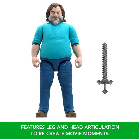 Minecraft Movie Steve large 30 cm action figure with sword accessory in Ireland