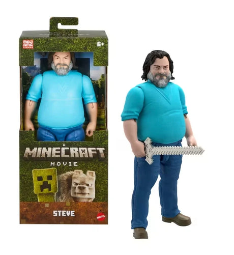 Minecraft Movie Steve 30 cm action figure in retail box with sword accessory in Ireland