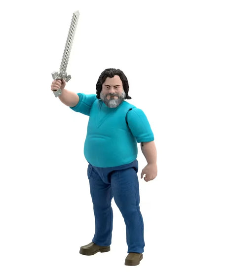 Minecraft Movie Steve 30 cm figure posed holding sword for play in Ireland