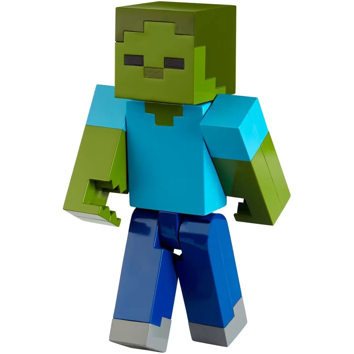 Minecraft Zombie figure standing in action pose with green arms and blue shirt – Ireland
