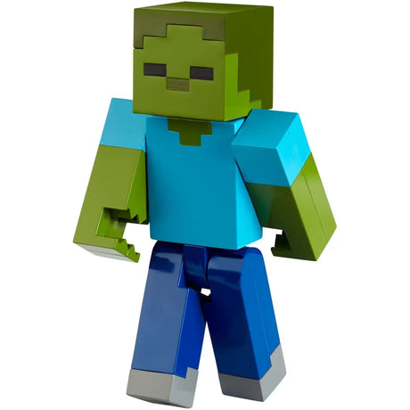 Minecraft Zombie figure standing in action pose with green arms and blue shirt – Ireland