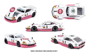 Mini GT Nissan Fairlady Z Tamiya x Kaido House The Frog V1 shown from five angles