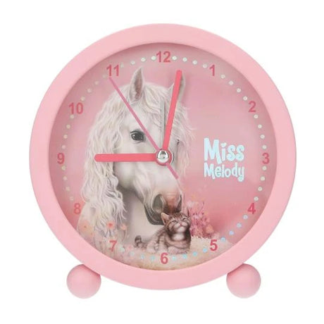 Miss Melody alarm clock front view on white background