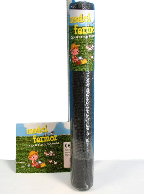 Model Farmer grass field playmat in wrapped display packaging