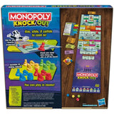 Monopoly Knockout board game packaging back with features Ireland