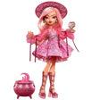Monster High Moonspell Magic Carina Song doll with pink cauldron and heart shaped mirror
