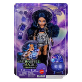 Monster High Moonspell Magic Claire de Luna with purple sunglasses, potion bottle and cauldron in packaging