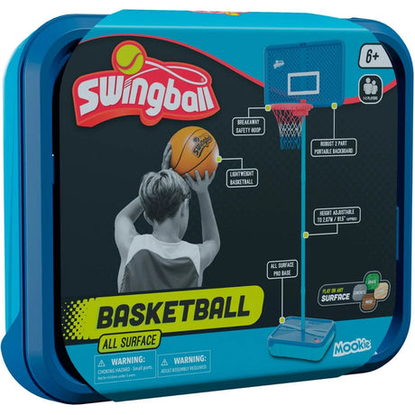 Mookie All Surface Basketball carry case with front product artwork and feature labels