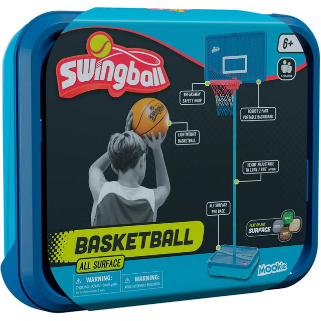 Mookie All Surface Basketball carry case with front product artwork and feature labels