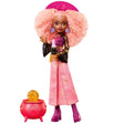 Moonspell Magic Rae Lumina with pink curly hair, purple hat and red sun cauldron
