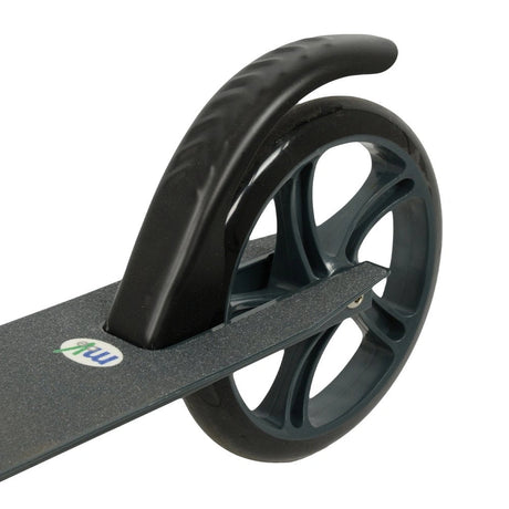 MoVe Urban Commuter Scooter close view showing the rear wheel and deck