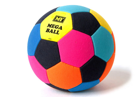 M.Y Mega Ball multi colour soft ball on white background with shadow