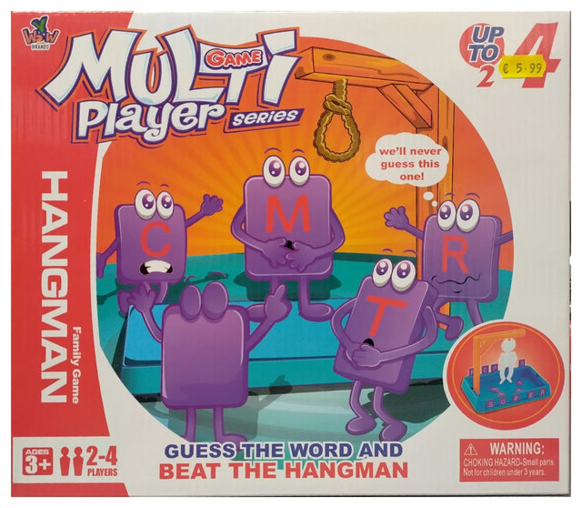 Multi Player Hangman classic word game box for 2–4 players ages 3+ Ireland