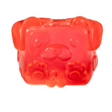 Red MushyKinz Jelleez dog squishy with floppy ears and paw details