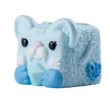 MushyKinz OG light blue tiger Taba Squishy holding a blue gem