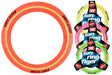 M.Y Soft Flying Ring image showing an orange ring beside packaged green, pink and blue rings