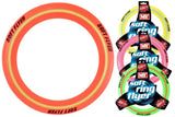 M.Y Soft Flying Ring image showing an orange ring beside packaged green, pink and blue rings
