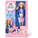 My Mini Baby Mom & Baby Surprise doll in pink packaging with baby and accessories pictured on the box