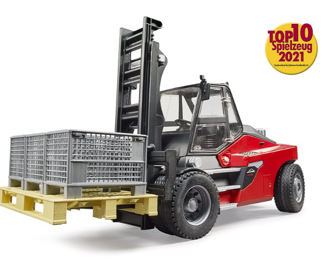 Bruder Linde HT160 Stacker with Pallet and 3 Cages