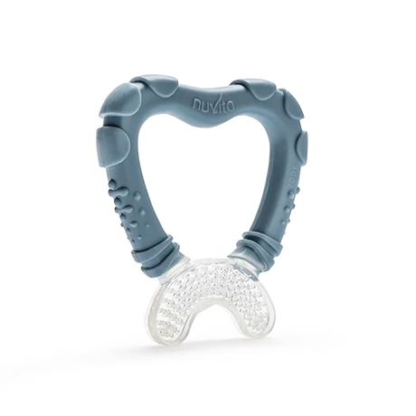Nuvita blue and clear teether gum cleaner product view